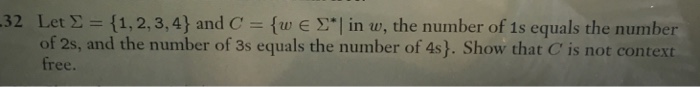  32 Let ={ 1, 2, 3,4) and C' = {u, E