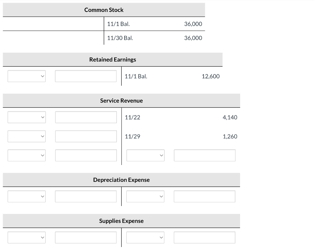 Journalize the adjusting entries. (Credit account titles are automatically indented when the