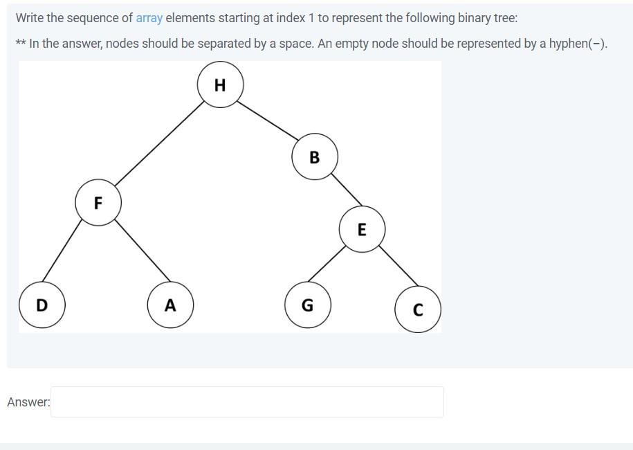  Write the sequence of array elements starting at index 1 to