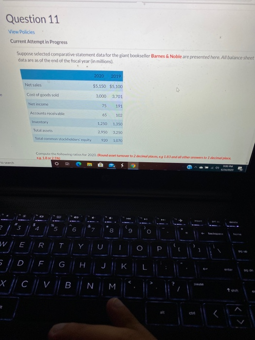 COMPANY Balance Sheets December 31 2020 2019 Cash $ 17,205 $34,410 Accounts