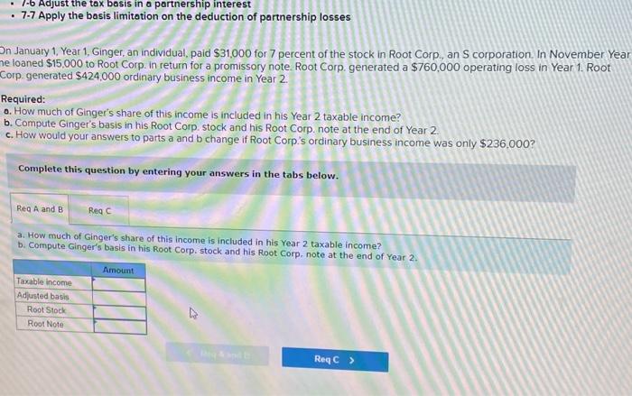  need part a, b and c - 1.6 Adjust the tax