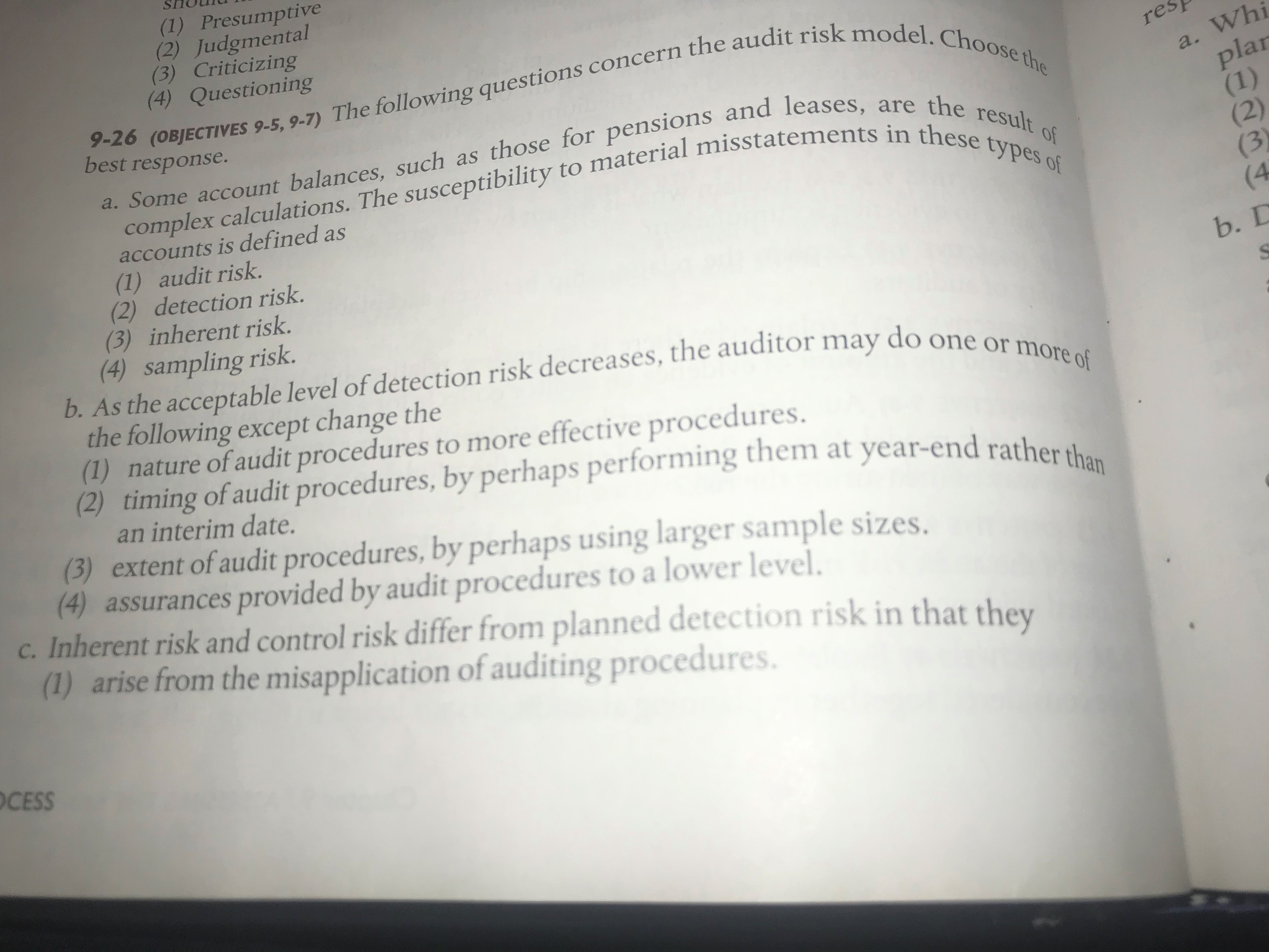 (2) may be assigned in either quantitative or nonquantitative terms (3) exist