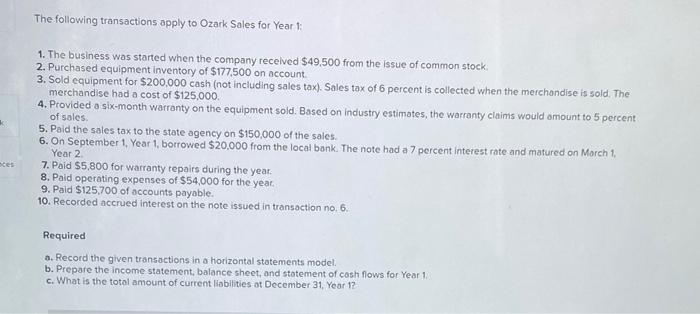 if you could answer it in the same format as the assignment,