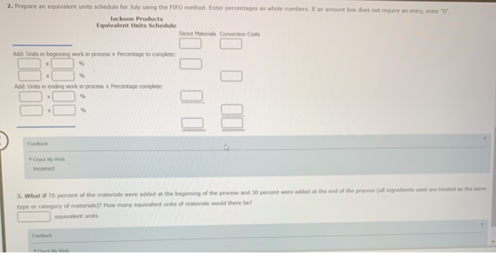 all materials are added at the beginning of the process. Output is