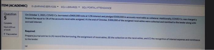 discount. All of COVID's sales are subject to terms 2/10,1/30. Complete Mark0.00