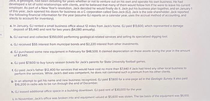  please show your work for problems A,B,C, and D Jack, a