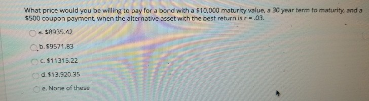 bond (see question 13) with 30 years to go. Suppose that your