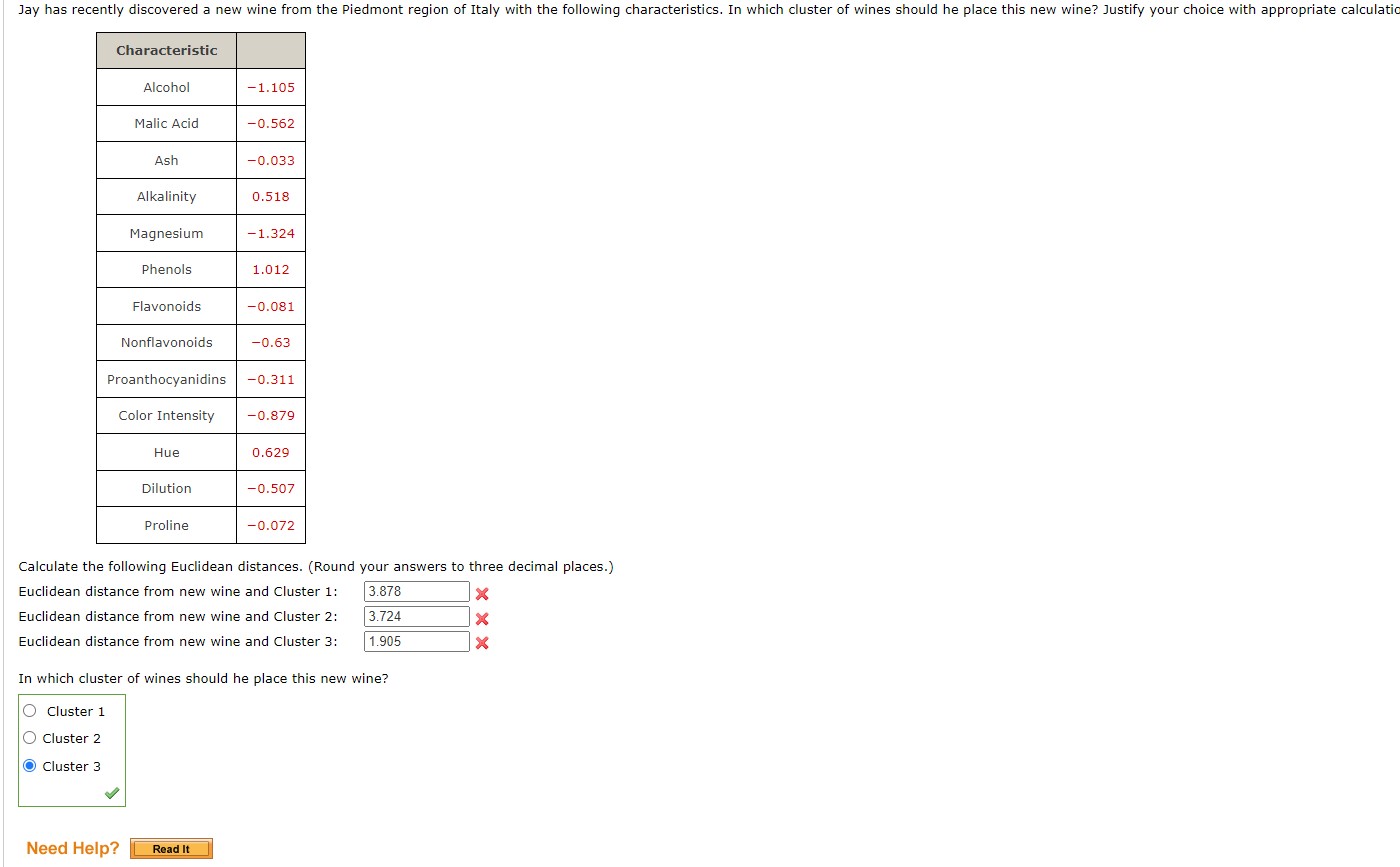 focuses on knowledge of concepts and basic calculations. Jay Gatsby categorizes wines