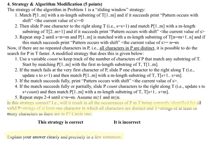 circle correct answer and explain why information from question 1 informarion from
