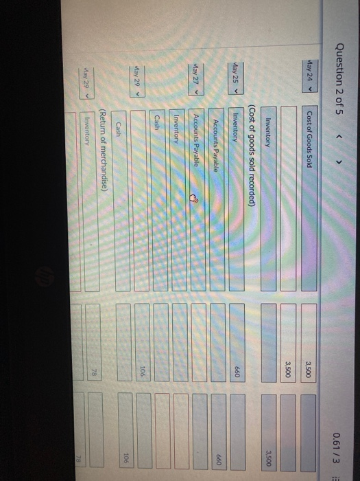 Purchased merchandise on account from Hilton Wholesale Supply for $7,000, terms 2/10,