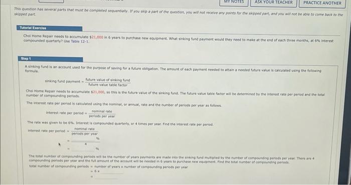 points for the skipped part and you will not be able to