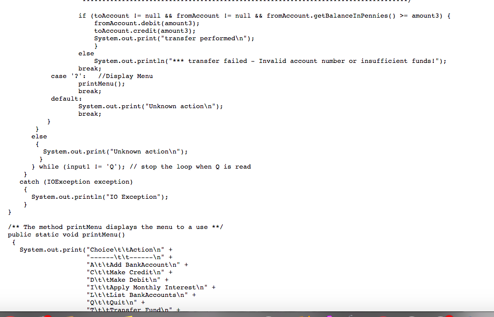 // Assignment #: 5 //StudentID: / Description: The Assignment 5 class displa