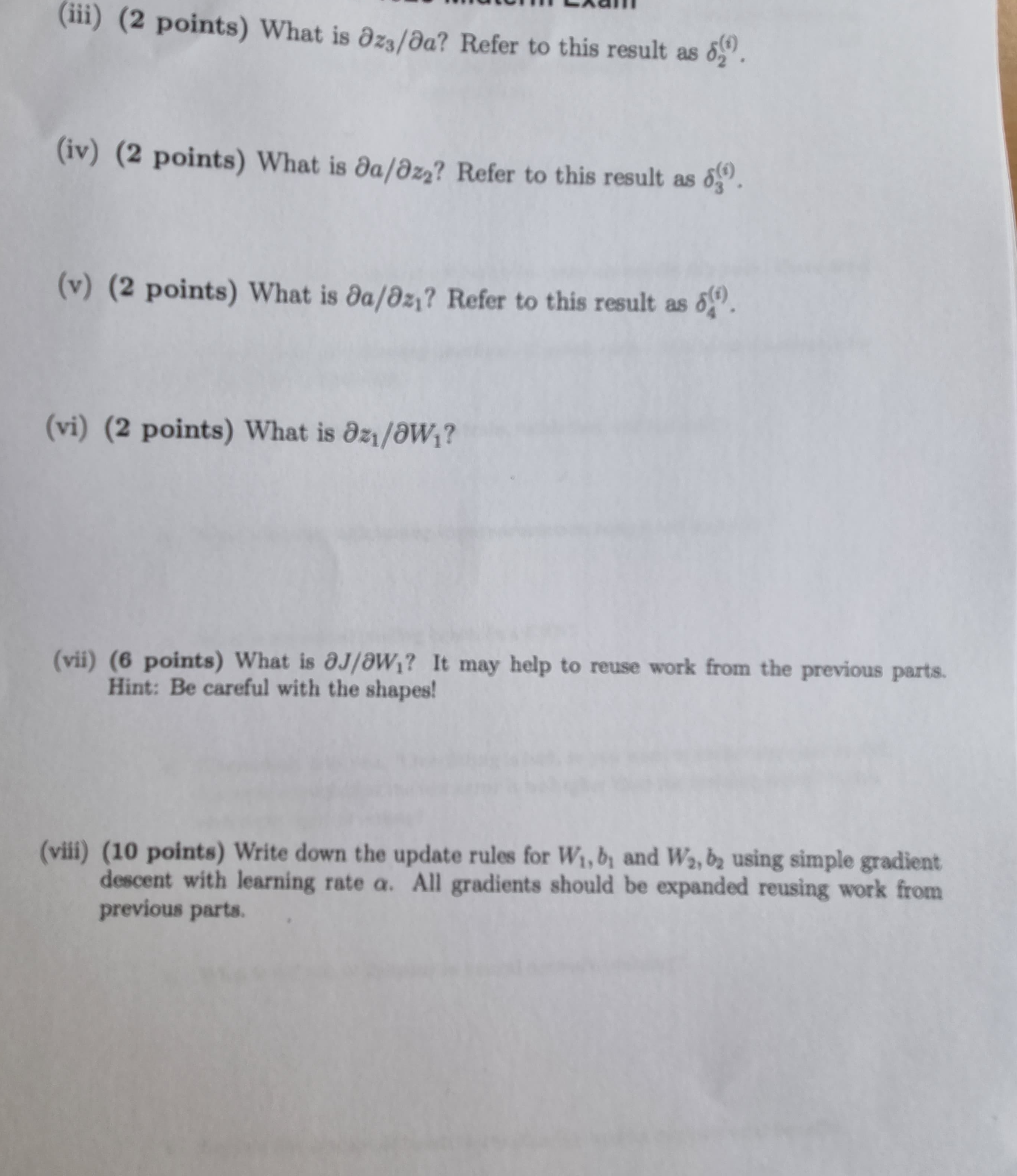  Consider the convolutional neural network defined by the layers in the