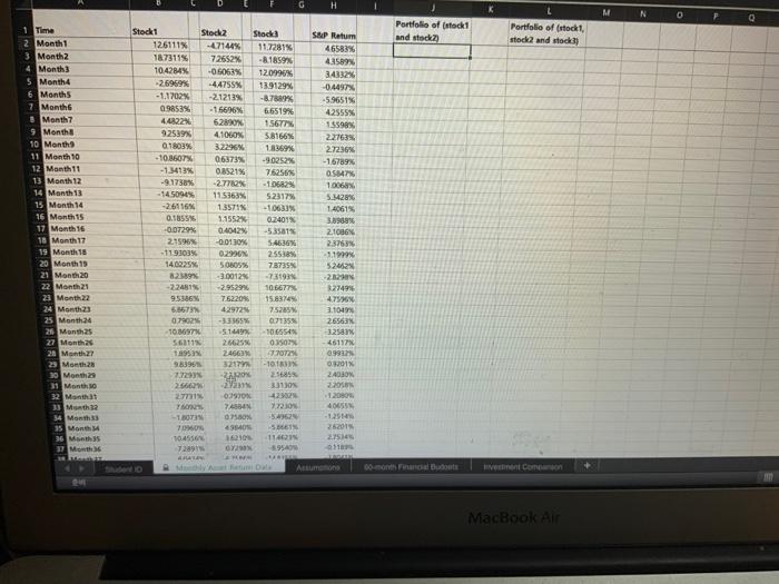 build a five-year financial budget and investment planning. Instructions: 1. Open the