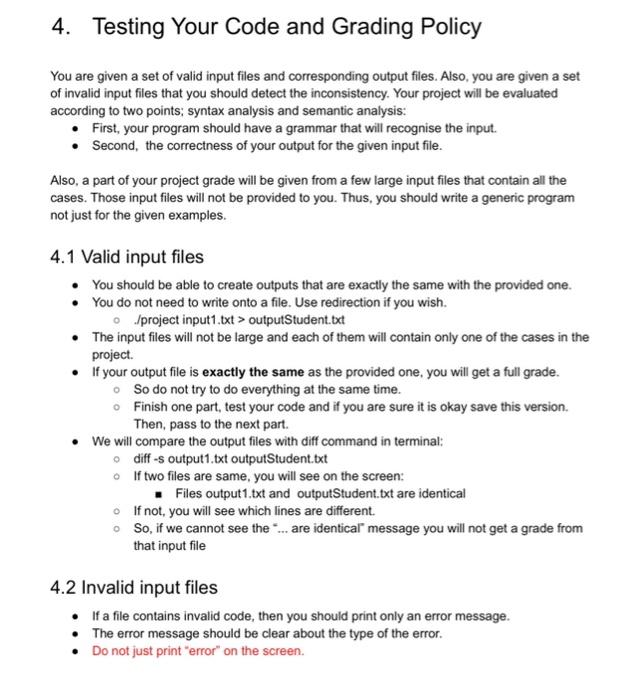 to code the syntax analysis part, test your code, then try to