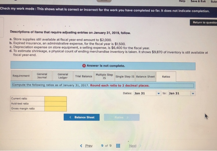 d. To estimate shrinkage, a physical count of ending merchandise inventory is