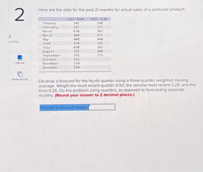  Here are the data for the past 21 months for actual