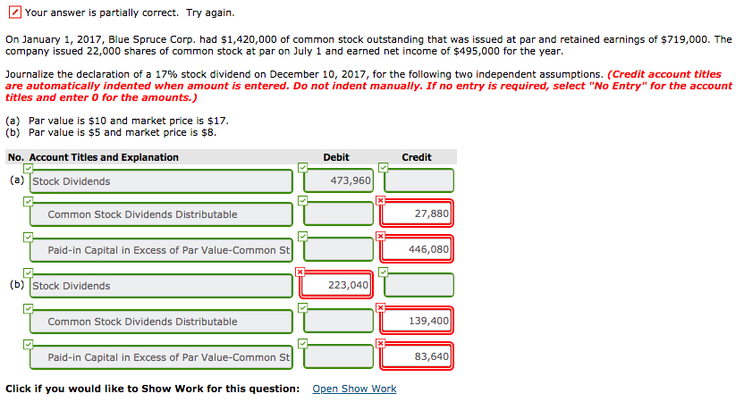 Your answer is partially correct. Try again. On January 1, 2017,