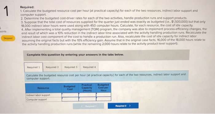 pleased with the revised product and customer cost information that the TDABC
