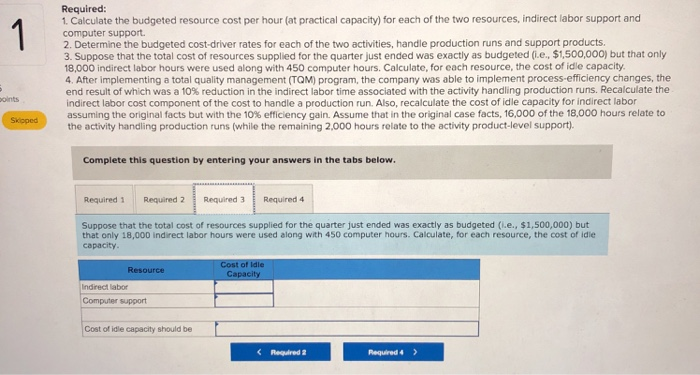 for budgeting purposes. You have been asked to provide an example of