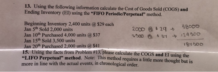Not sure how to do number 15 based off the information given