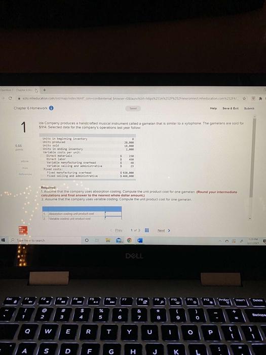  education commande concertel browser-anchi Chapter 6 Homework Submit 1 Ida Company