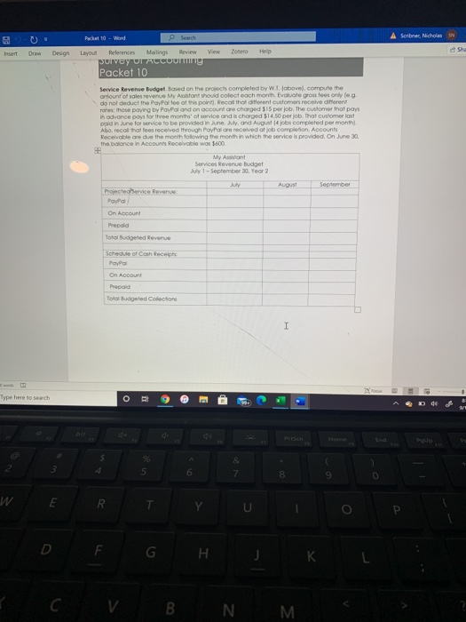 supples on hand. W. I would like to maintain an ending supples