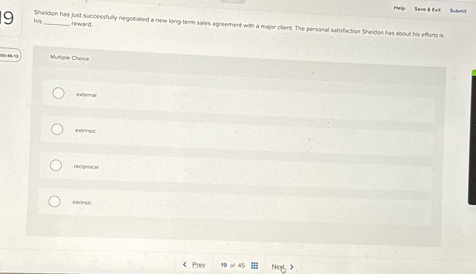  Sheldon has just successfully negotiated a new long-term sales agreement with