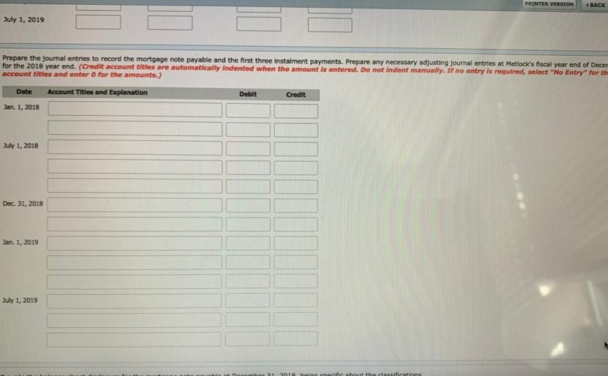 needed financing to buy two Case graders. Metfock receives $232,000 on January