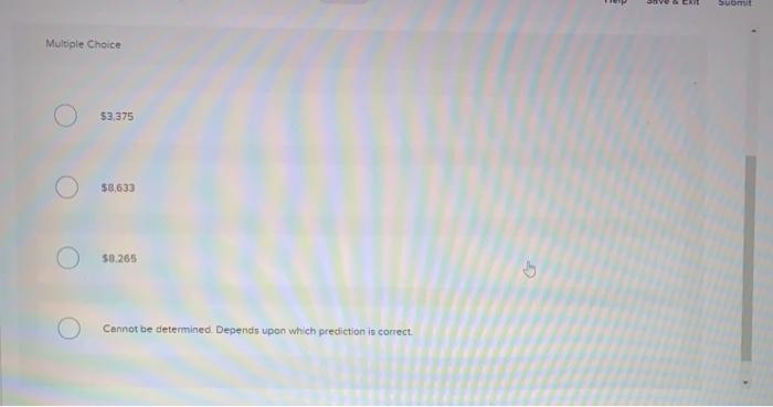 the following outcomes and their probabilities. Outcome $ 4,600 $ 7,800 $13,500