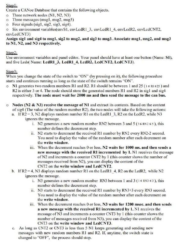  Do it just in two environments Stepl: Create a CANoe Database