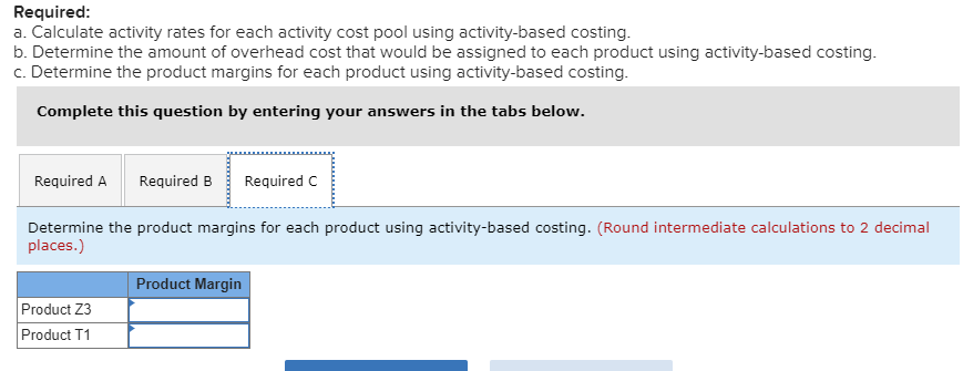 already and are provided in the table below. Activity Cost Pools Machining