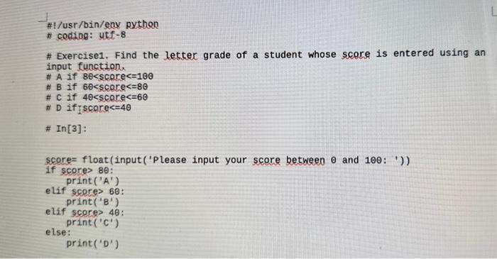  \#l/usr/bin/eny python * coding: uti 8 \# Exercise1. Find the letter
