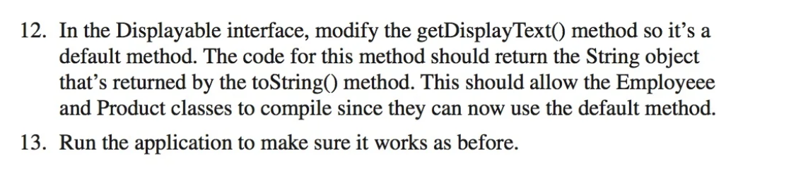 In this exercise, you'll create the DepartmentConstants interface presented in this chapter.