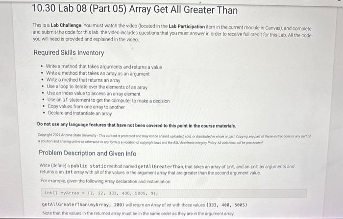 Lab. All the code you will need is provided and explained in