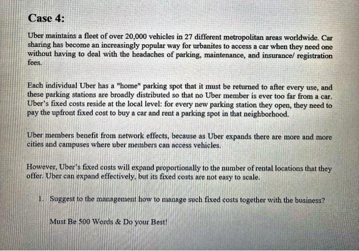  500 Words please Solve This Case Study !! & Make it