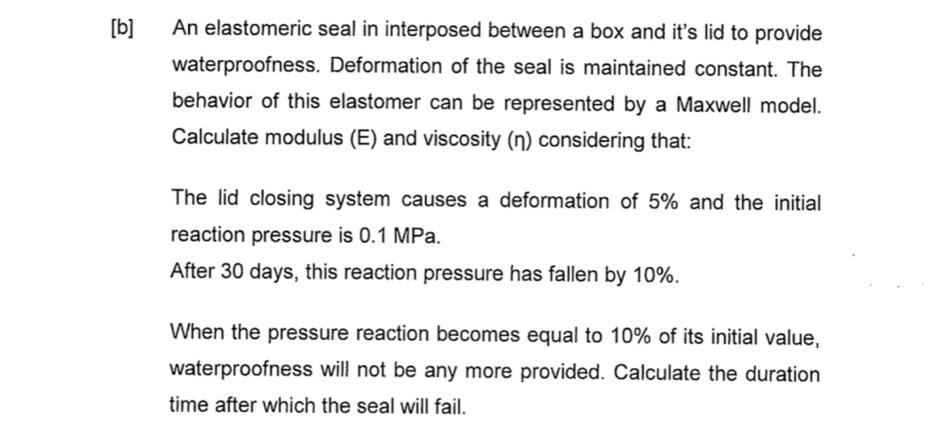 An elastomeric seal in interposed between a box and it's lid