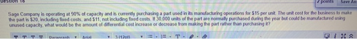 question 2 AS Save A The budget for Department 6 of Cardinal