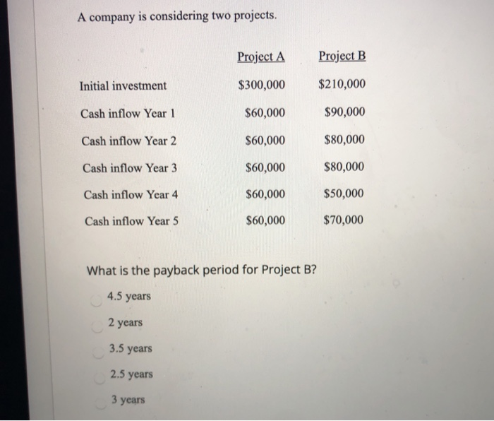  please answer all 4 multiple choice questions A company is considering