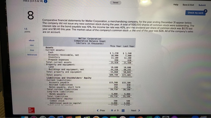  please help & 14) Saved Help Save & Exit Submit Check