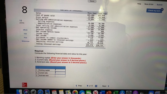 Corporation, a merchandising company, for the year ending December 31 appear below.