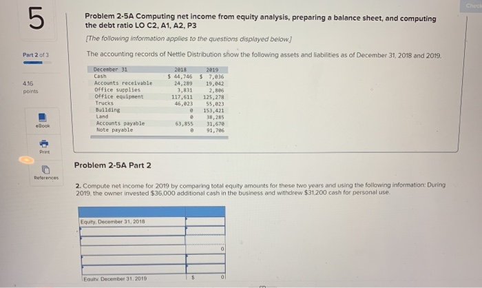  Ches 5 Part 2 of 3 Problem 2-5A Computing net income