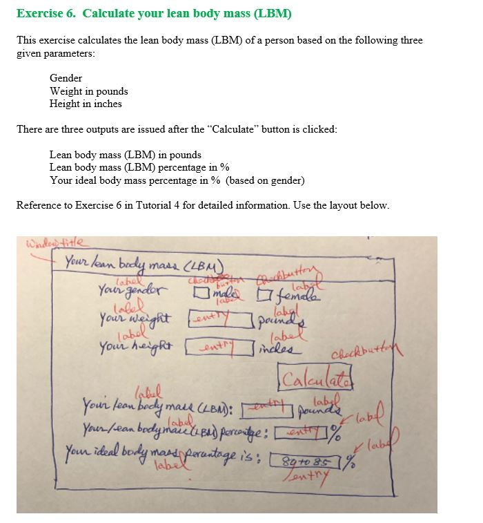 Python using Tkinter for all Python using Tkinter for all 3 programs