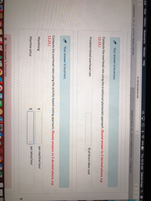 handbags: standard and custom. The controller has decided to use a plantwide