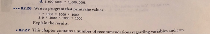  I need help with R2.26 Write the program and explain the