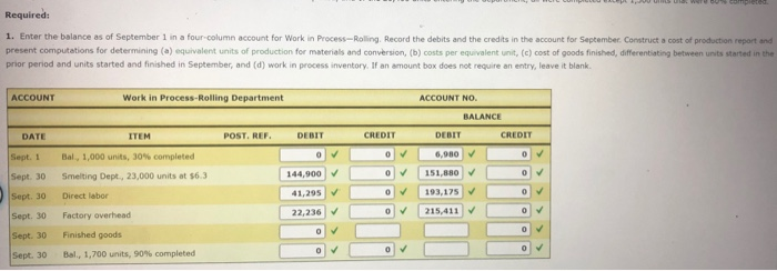 Two Months; Cost of Production Reports Pittsburgh Aluminum Company uses a process