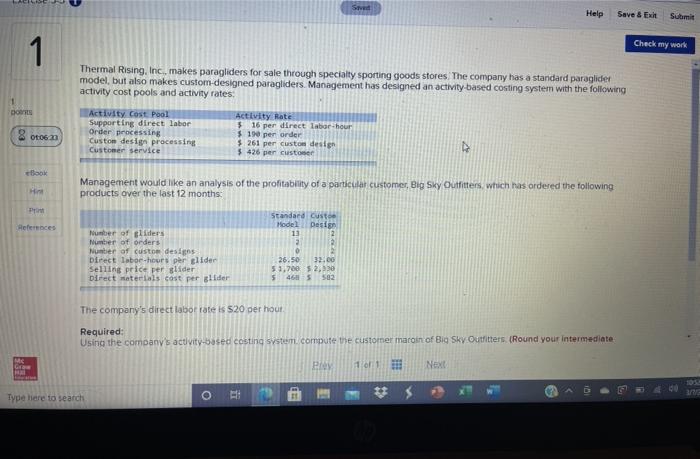  Sted Help Save & Exit Suami Check my work 1 Thermal