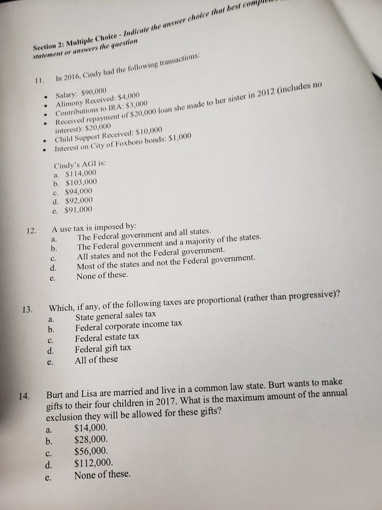  indicate the answer eiple Choice Indicate the answer chakce that best