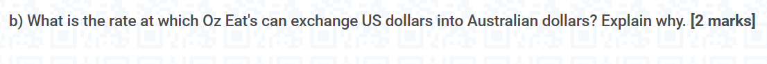 in the U.S. market into Australian dollars. The quote advertised by a