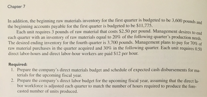 (LO4, LO5) The production department of Priston Company has submitted the following